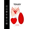 Designer Edition TOYJOY Stimulateur de clitoris avec culotte dentelle Divine Panty Rouge